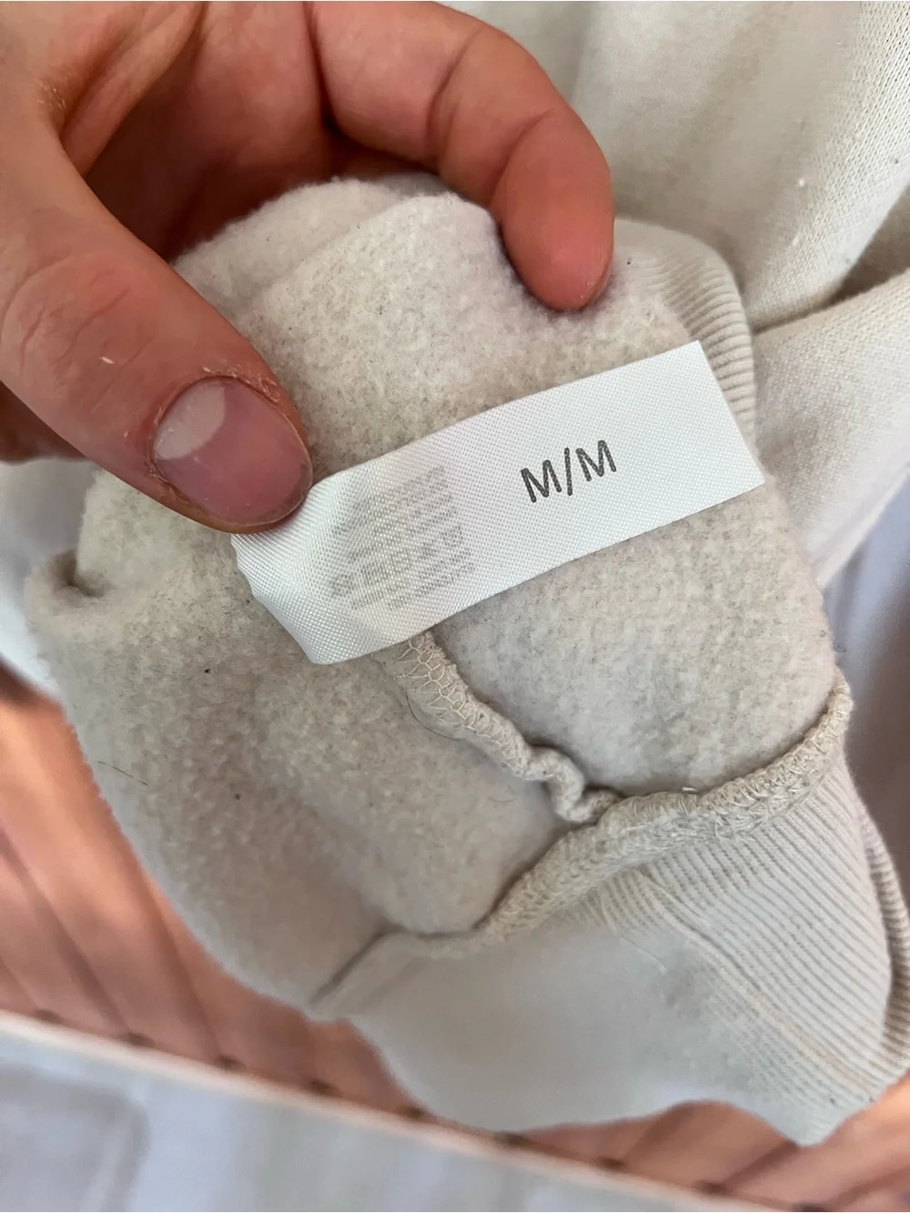 NASA Cream Hoodie with United States Sleeve - Picture 4 of 6
